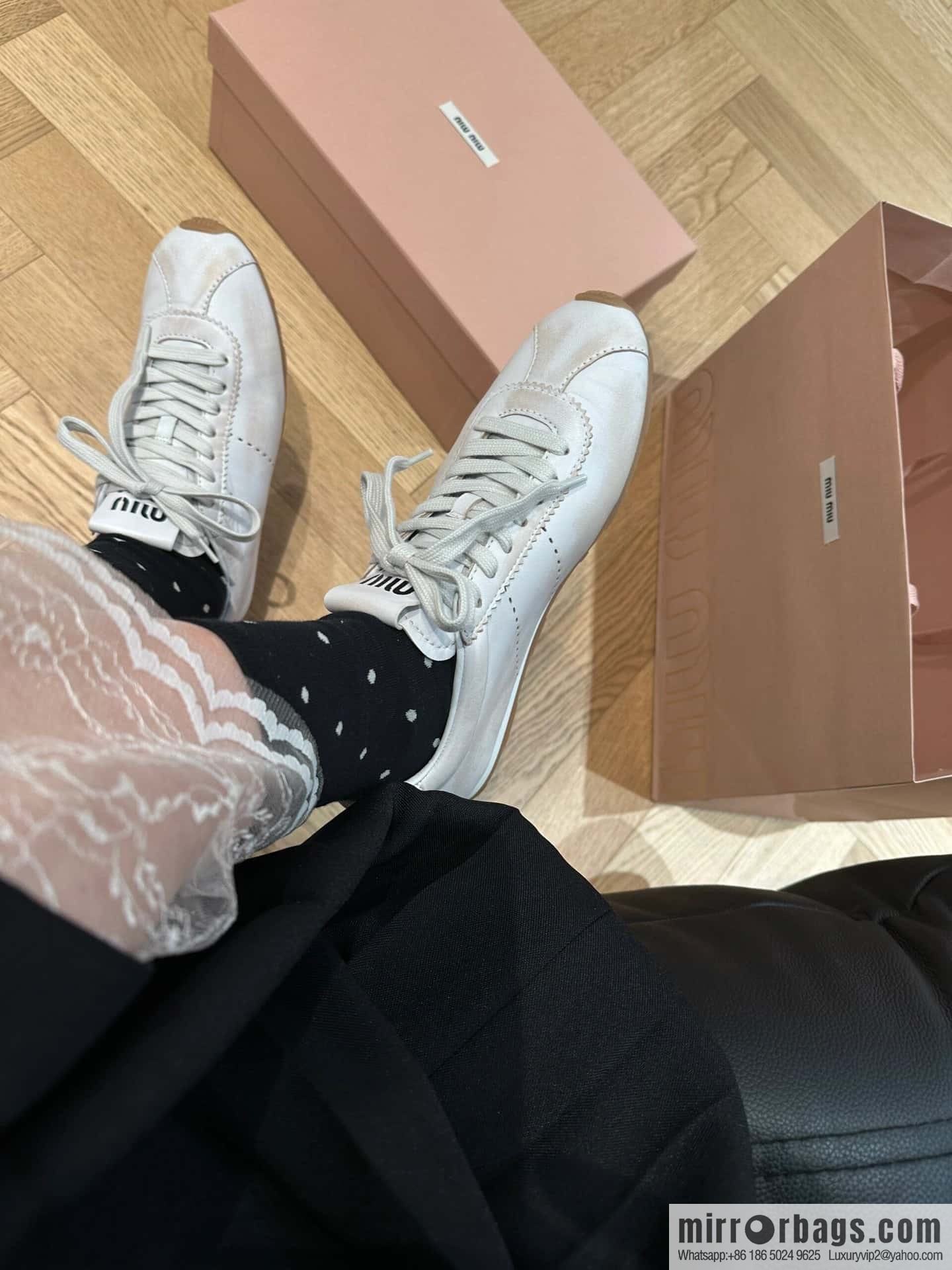 𝐌𝐢𝐮𝐌𝐢𝐮||𝟐𝟎𝟐𝟒 the latest model, micro-do old lace-up Argand training shoes