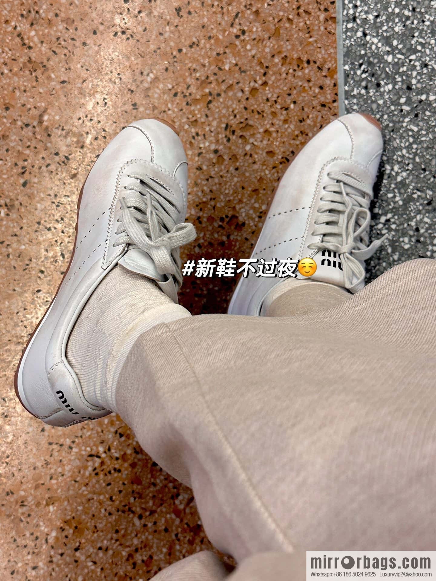 𝐌𝐢𝐮𝐌𝐢𝐮||𝟐𝟎𝟐𝟒 the latest model, micro-do old lace-up Argand training shoes