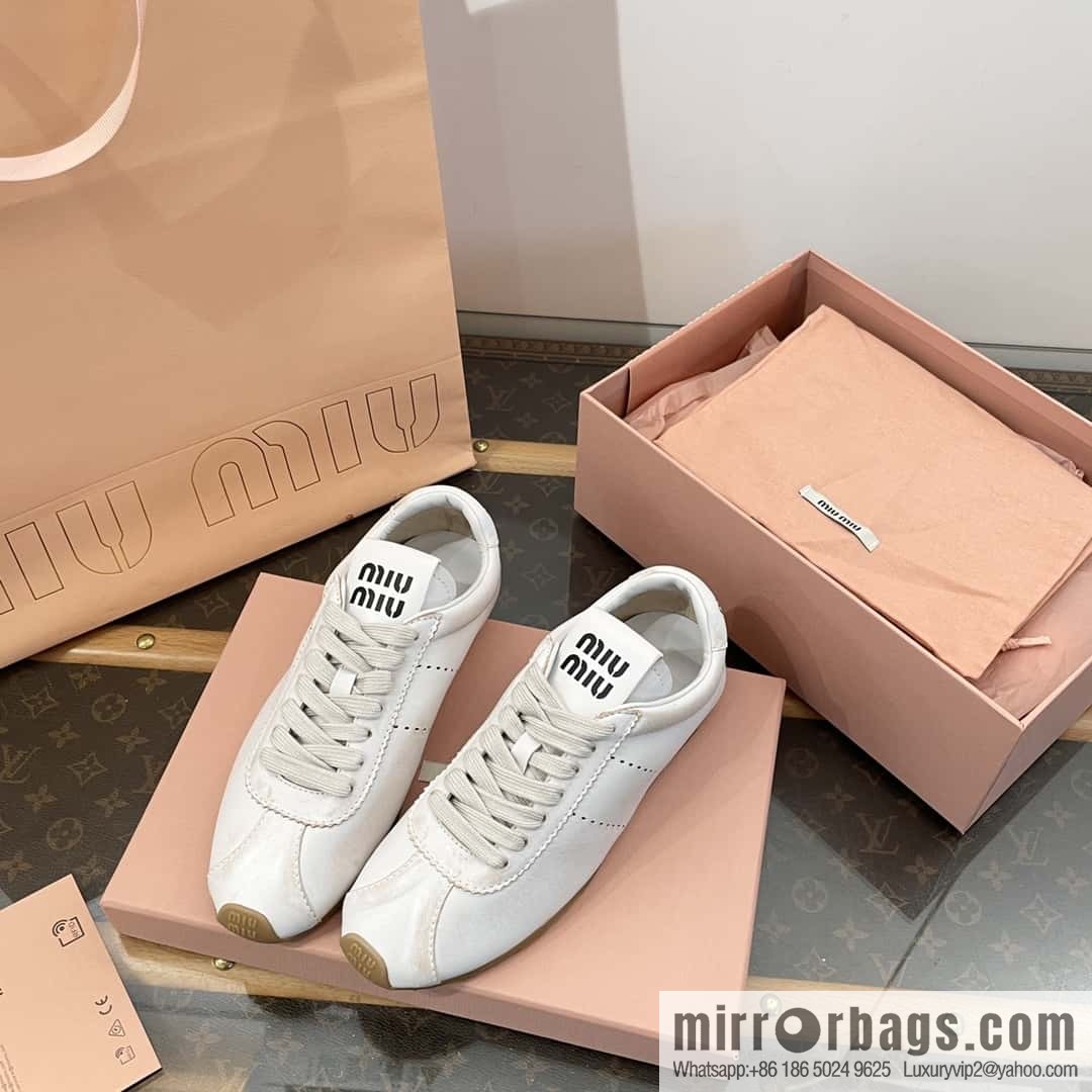 𝐌𝐢𝐮𝐌𝐢𝐮||𝟐𝟎𝟐𝟒 the latest model, micro-do old lace-up Argand training shoes