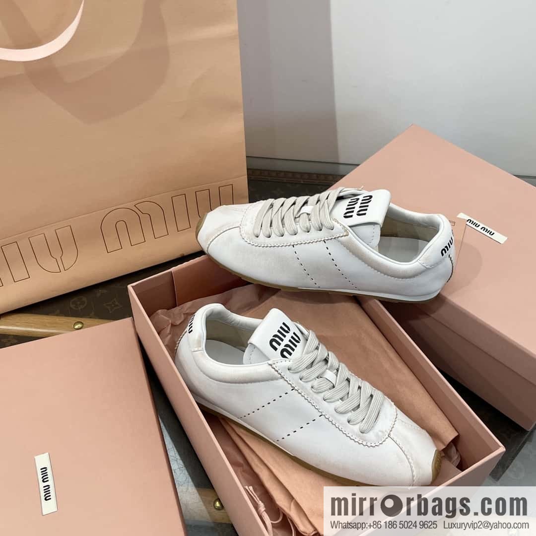 𝐌𝐢𝐮𝐌𝐢𝐮||𝟐𝟎𝟐𝟒 the latest model, micro-do old lace-up Argand training shoes