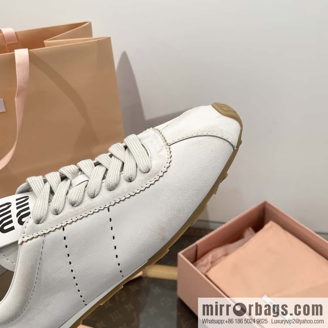𝐌𝐢𝐮𝐌𝐢𝐮||𝟐𝟎𝟐𝟒 the latest model, micro-do old lace-up Argand training shoes