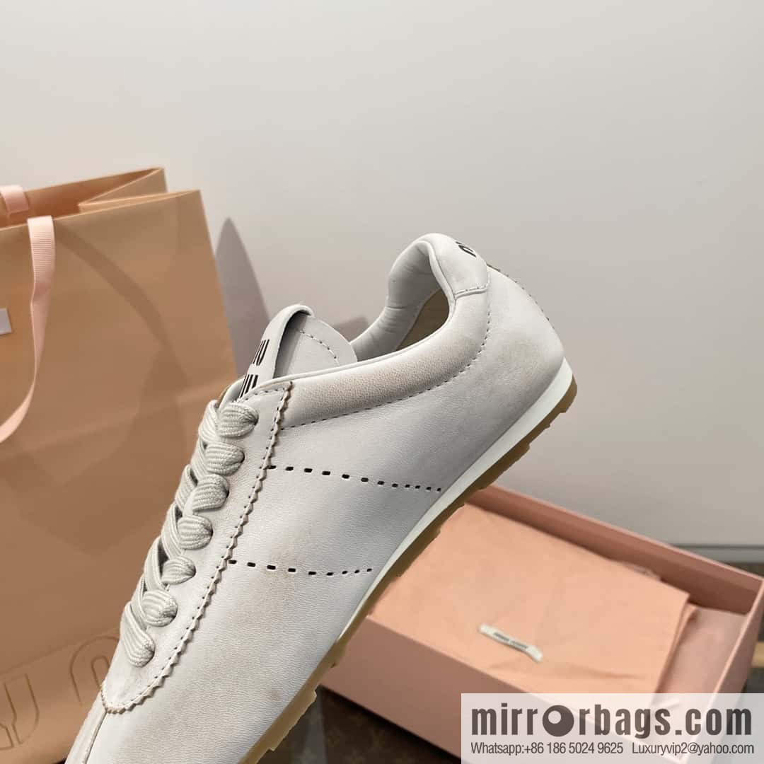𝐌𝐢𝐮𝐌𝐢𝐮||𝟐𝟎𝟐𝟒 the latest model, micro-do old lace-up Argand training shoes