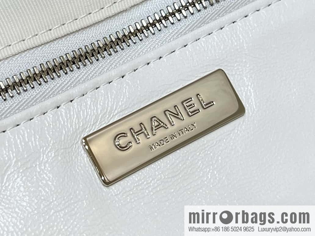 CHANEL 24S New S 31bag oil wax sheepskin AS4853 white