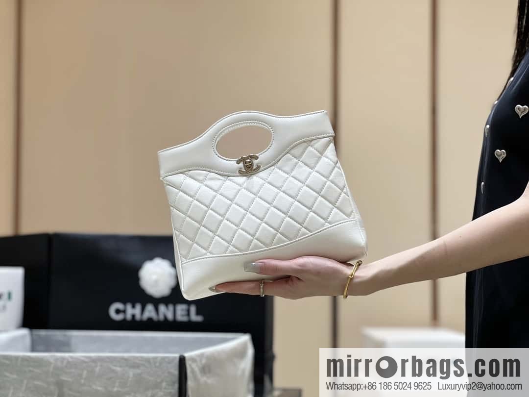 CHANEL 24S mini 31bag sheepskin AS4133 white