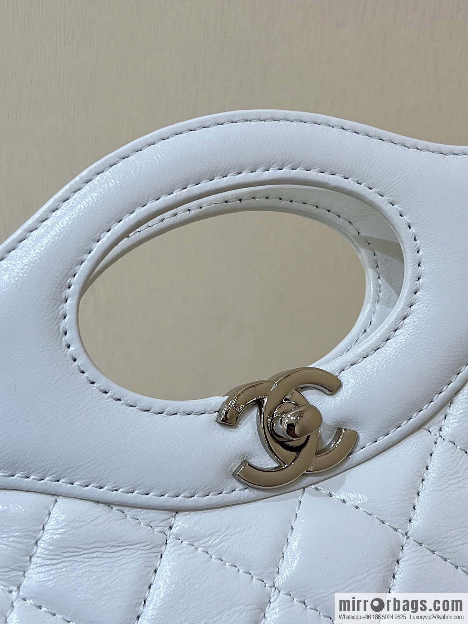 CHANEL 24S mini 31bag sheepskin AS4133 white