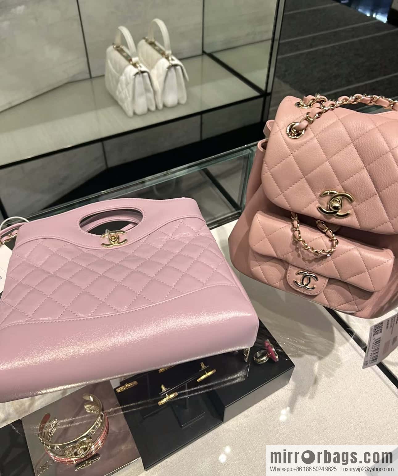 CHANEL 24S mini 31bag sheepskin AS4133 purple
