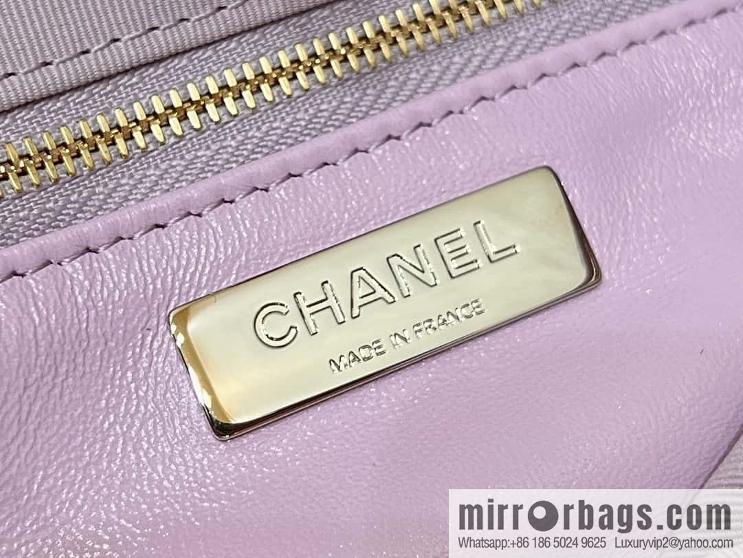 CHANEL 24S mini 31bag sheepskin AS4133 purple