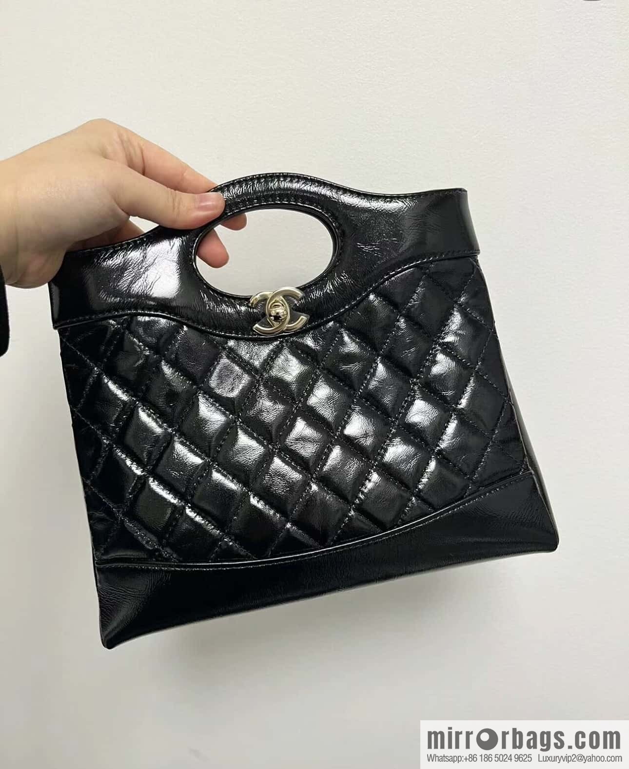 CHANEL 24S mini 31bag sheepskin AS4133 black