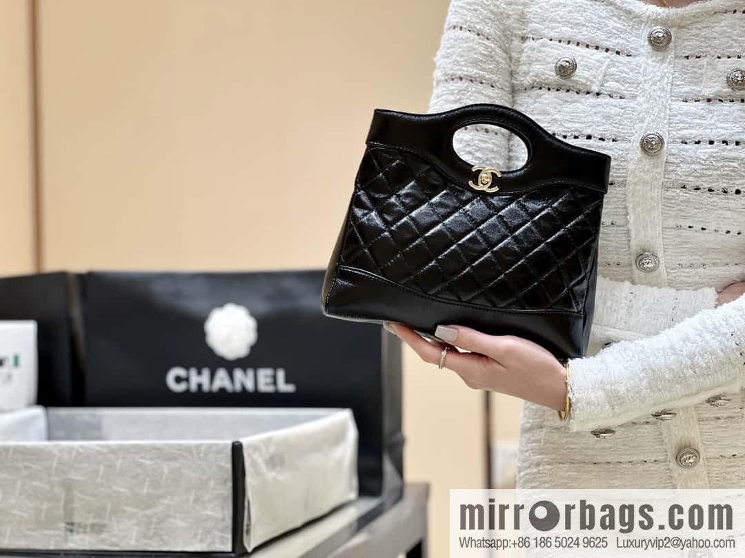 CHANEL 24S mini 31bag sheepskin AS4133 black