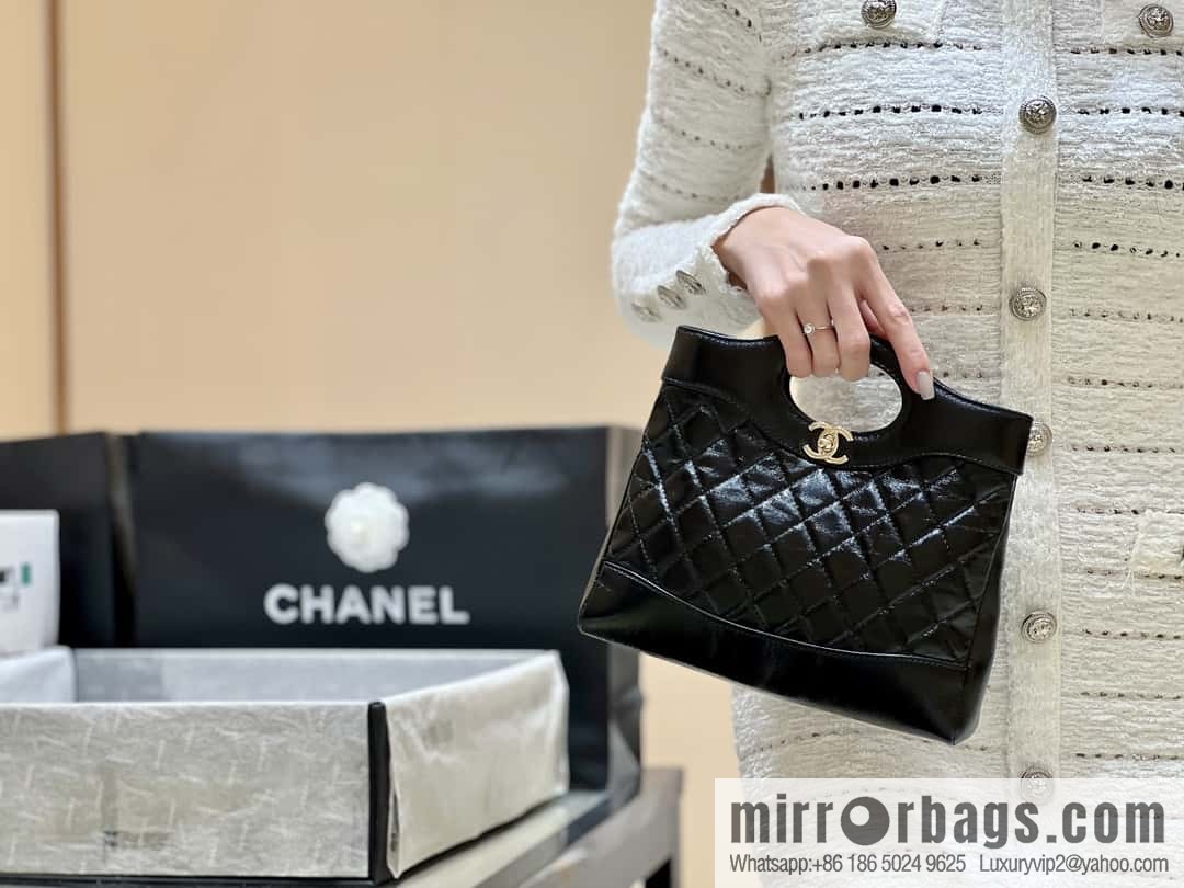 CHANEL 24S mini 31bag sheepskin AS4133 black