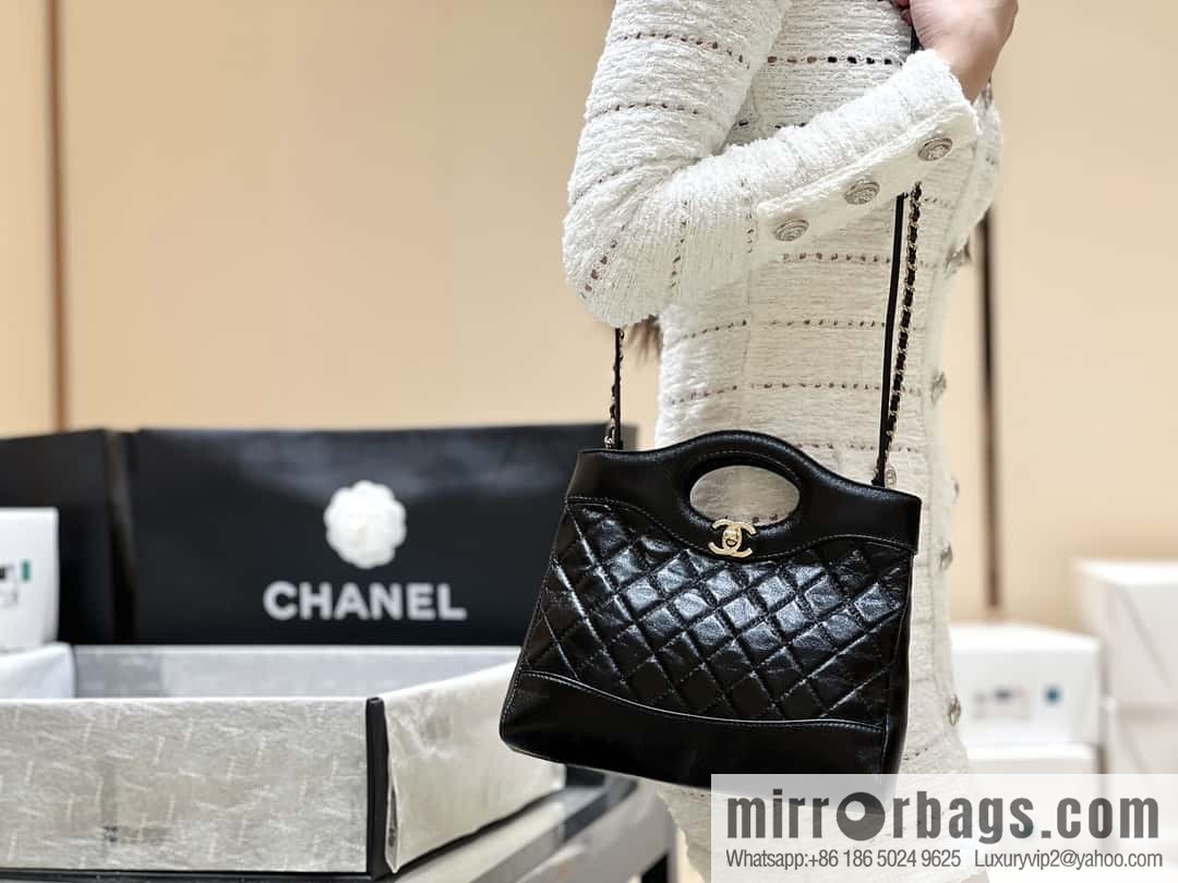 CHANEL 24S mini 31bag sheepskin AS4133 black