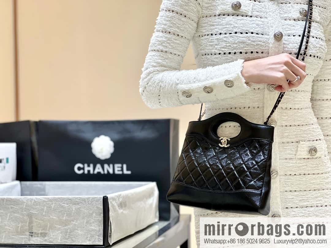 CHANEL 24S mini 31bag sheepskin AS4133 black