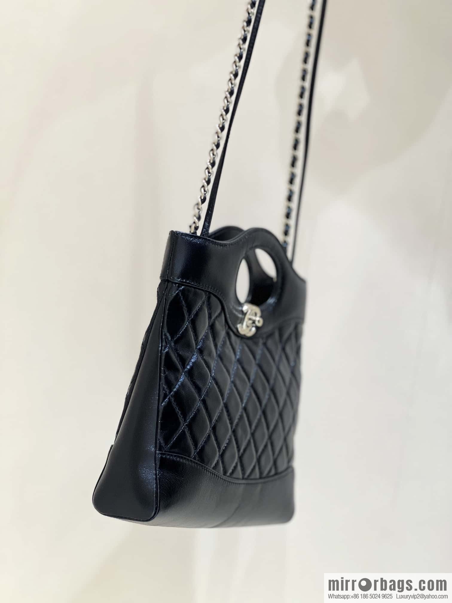 CHANEL 24S mini 31bag sheepskin AS4133 black