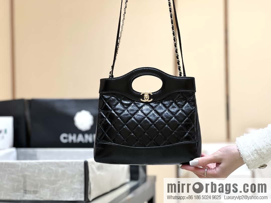 CHANEL 24S mini 31bag sheepskin AS4133 black
