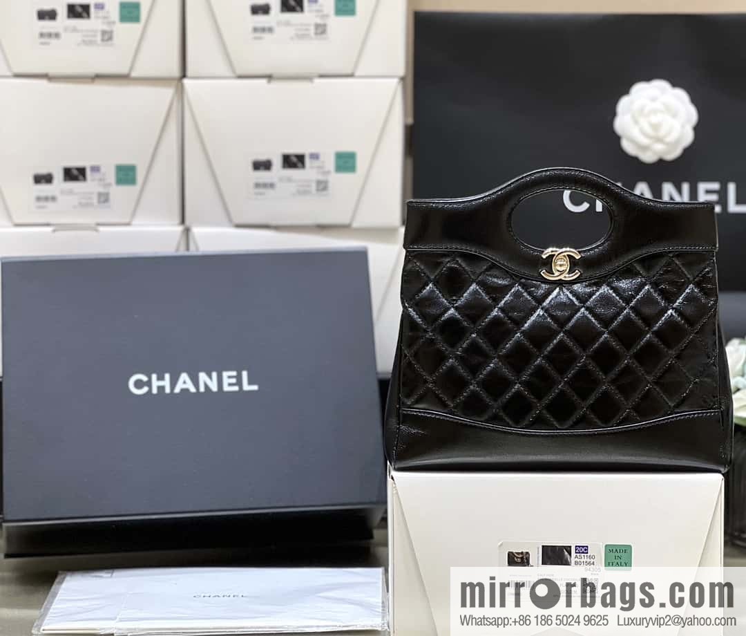 CHANEL 24S mini 31bag sheepskin AS4133 black