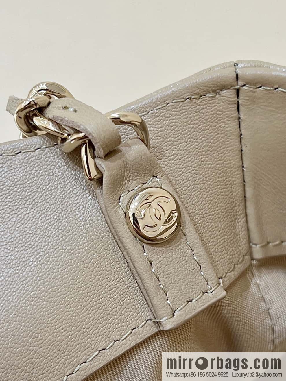 CHANEL 24S 31bag nano oil wax sheepskin AP3656 milk tea color