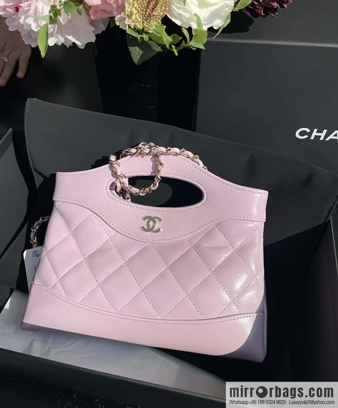 CHANEL 24S 31bag nano oil wax sheepskin AP3656 purple