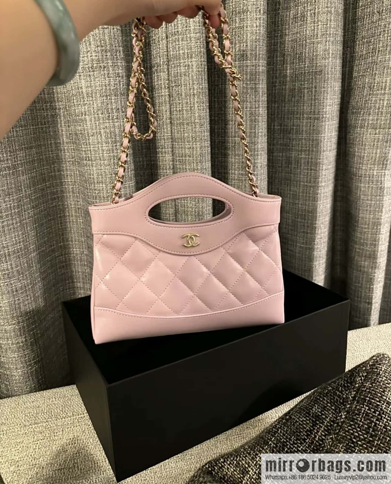 CHANEL 24S 31bag nano oil wax sheepskin AP3656 purple