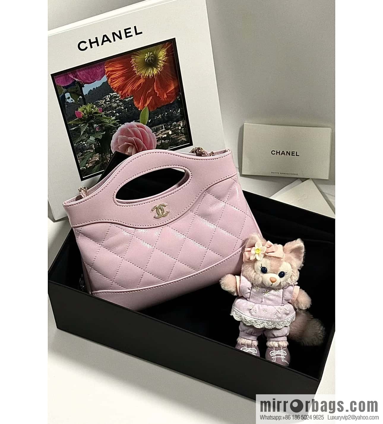 CHANEL 24S 31bag nano oil wax sheepskin AP3656 purple