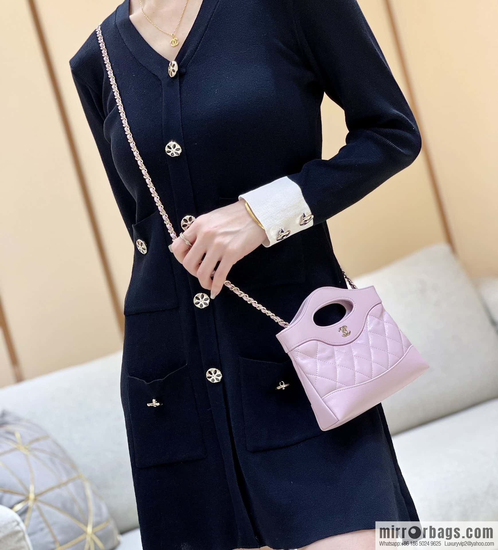 CHANEL 24S 31bag nano oil wax sheepskin AP3656 purple