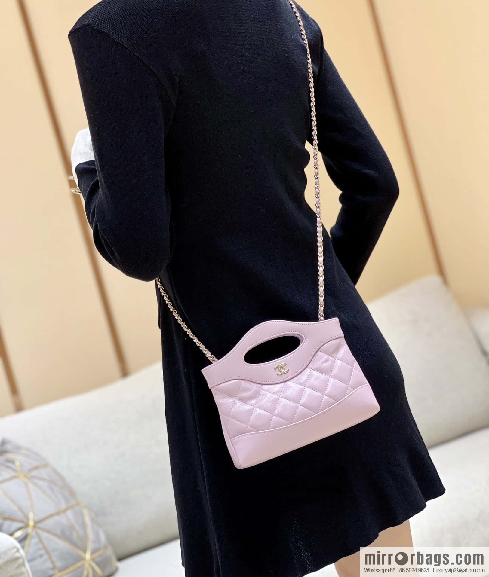 CHANEL 24S 31bag nano oil wax sheepskin AP3656 purple