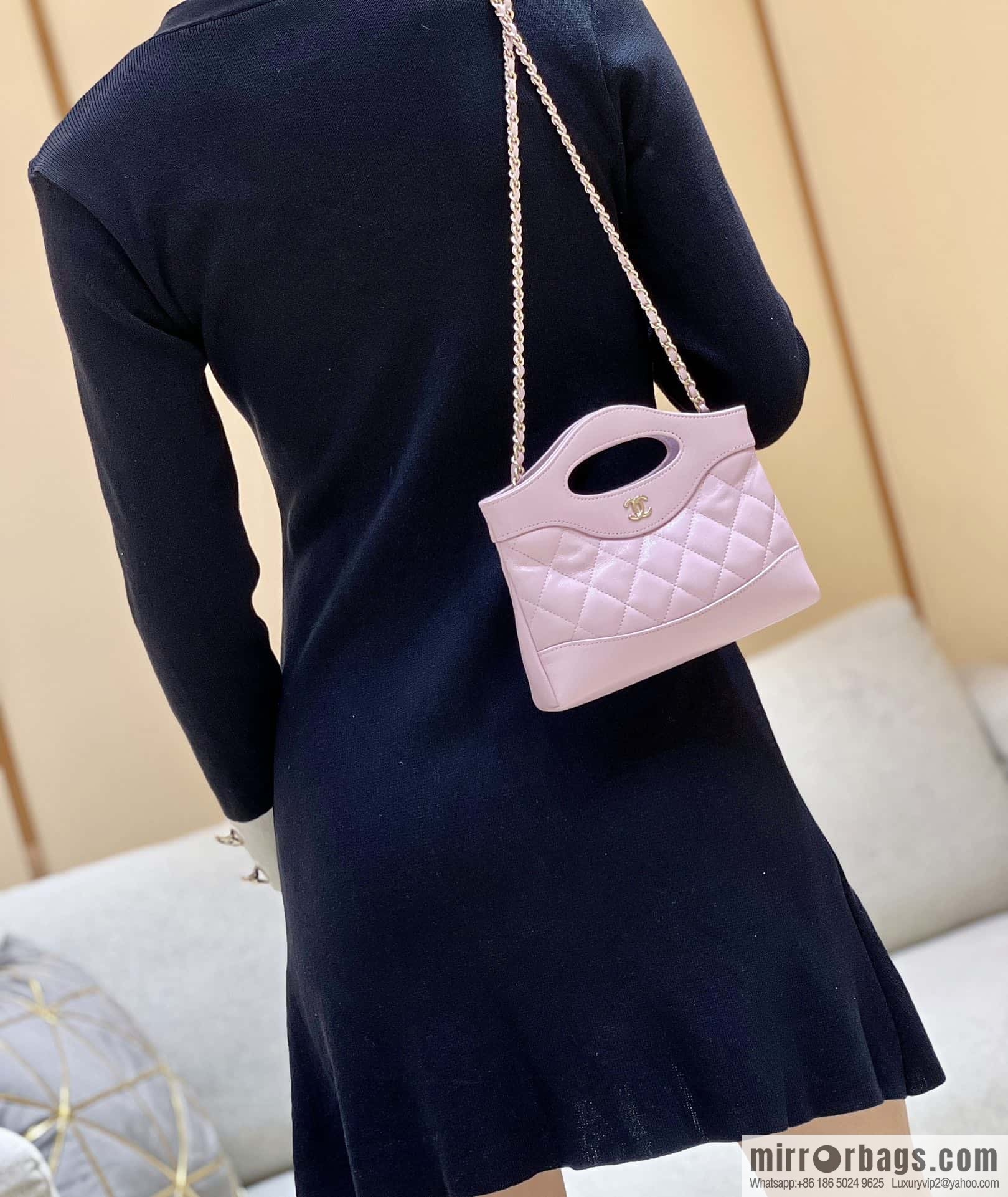 CHANEL 24S 31bag nano oil wax sheepskin AP3656 purple