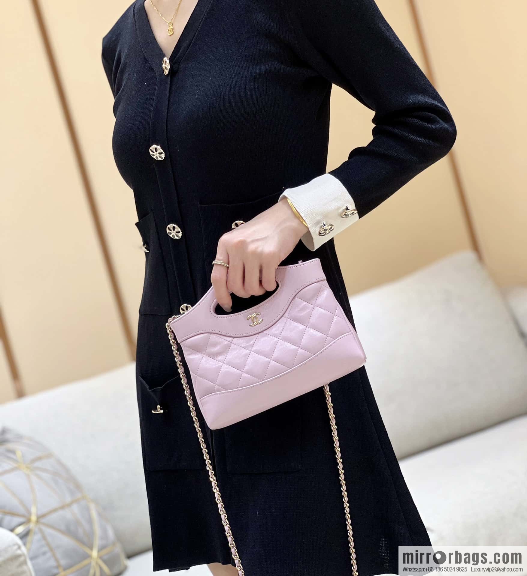 CHANEL 24S 31bag nano oil wax sheepskin AP3656 purple