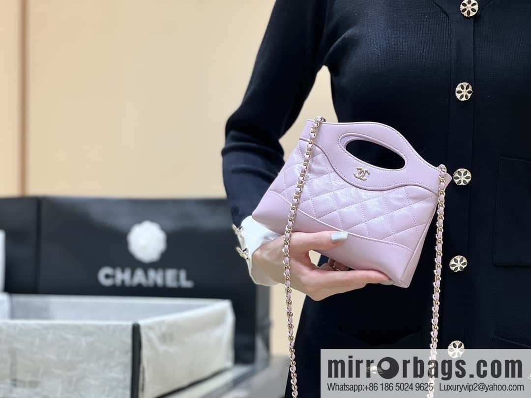 CHANEL 24S 31bag nano oil wax sheepskin AP3656 purple
