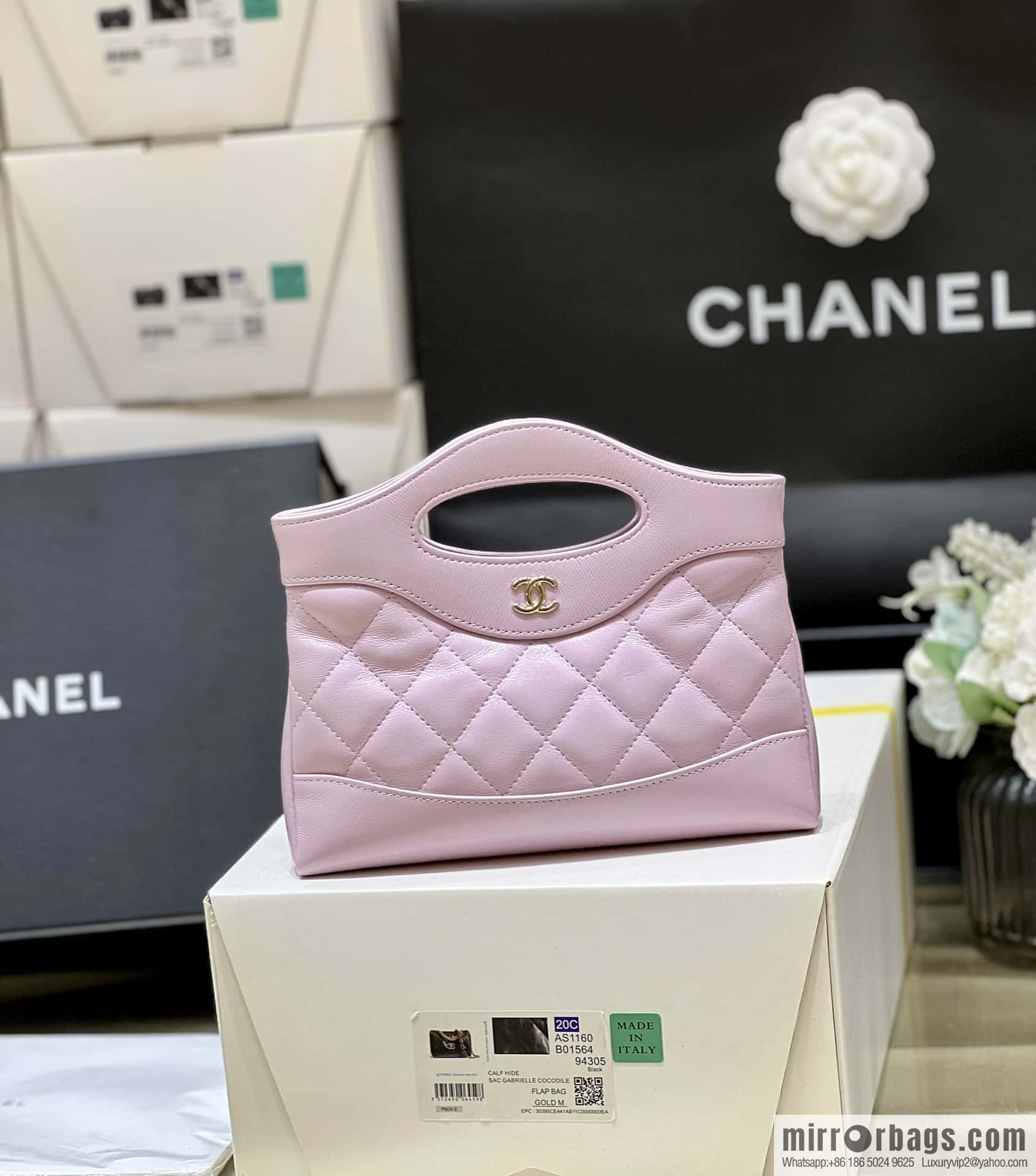 CHANEL 24S 31bag nano oil wax sheepskin AP3656 purple