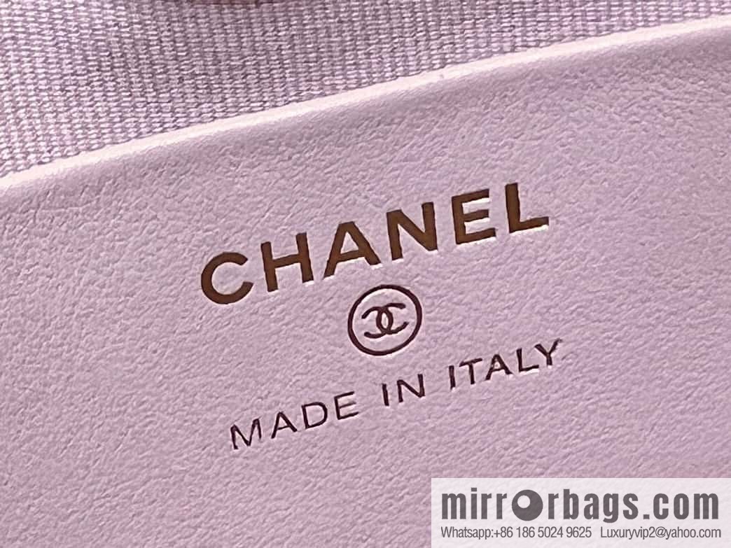 CHANEL 24S 31bag nano oil wax sheepskin AP3656 purple