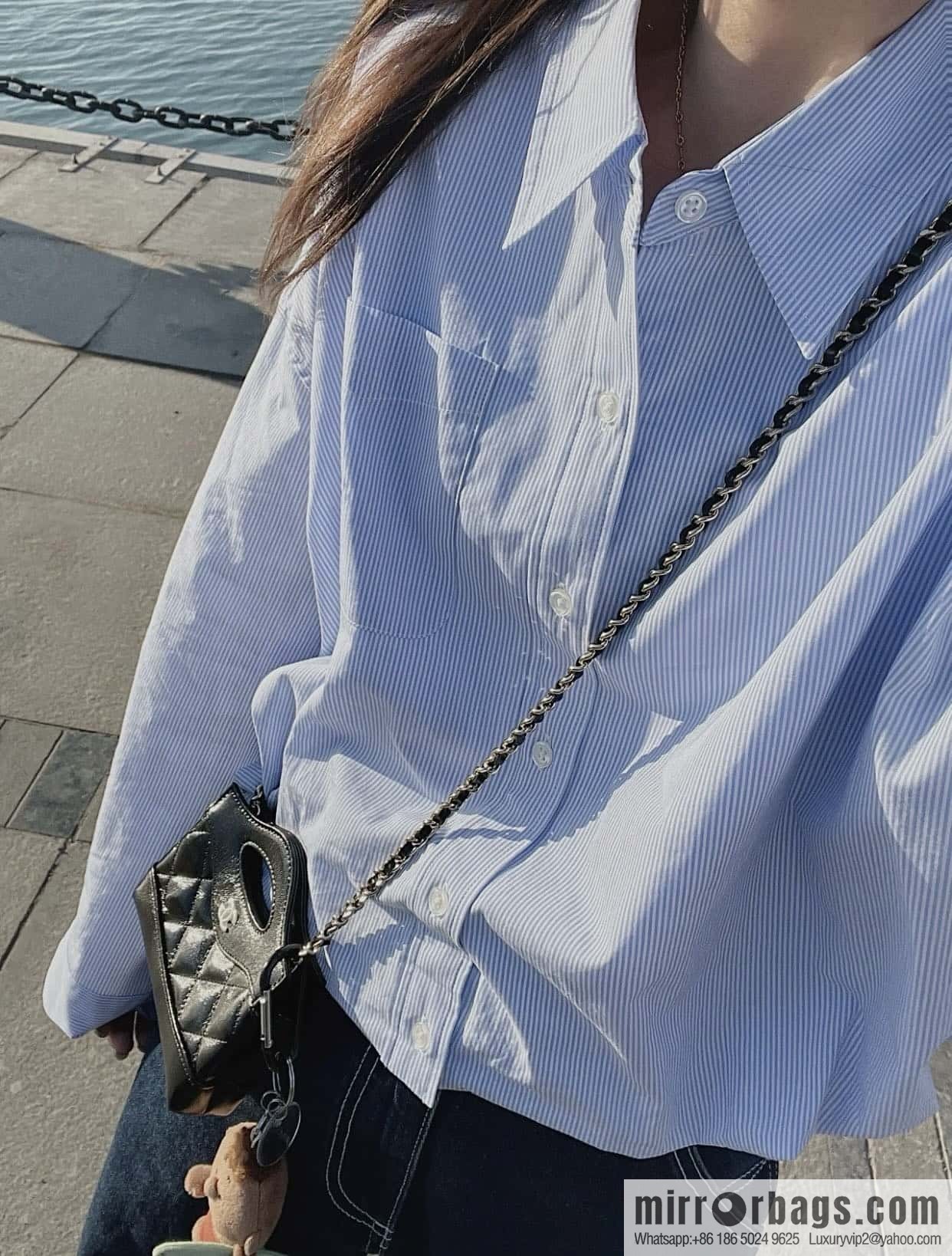 CHANEL 24S spring and summer series, super mini waste bag AP3875 black