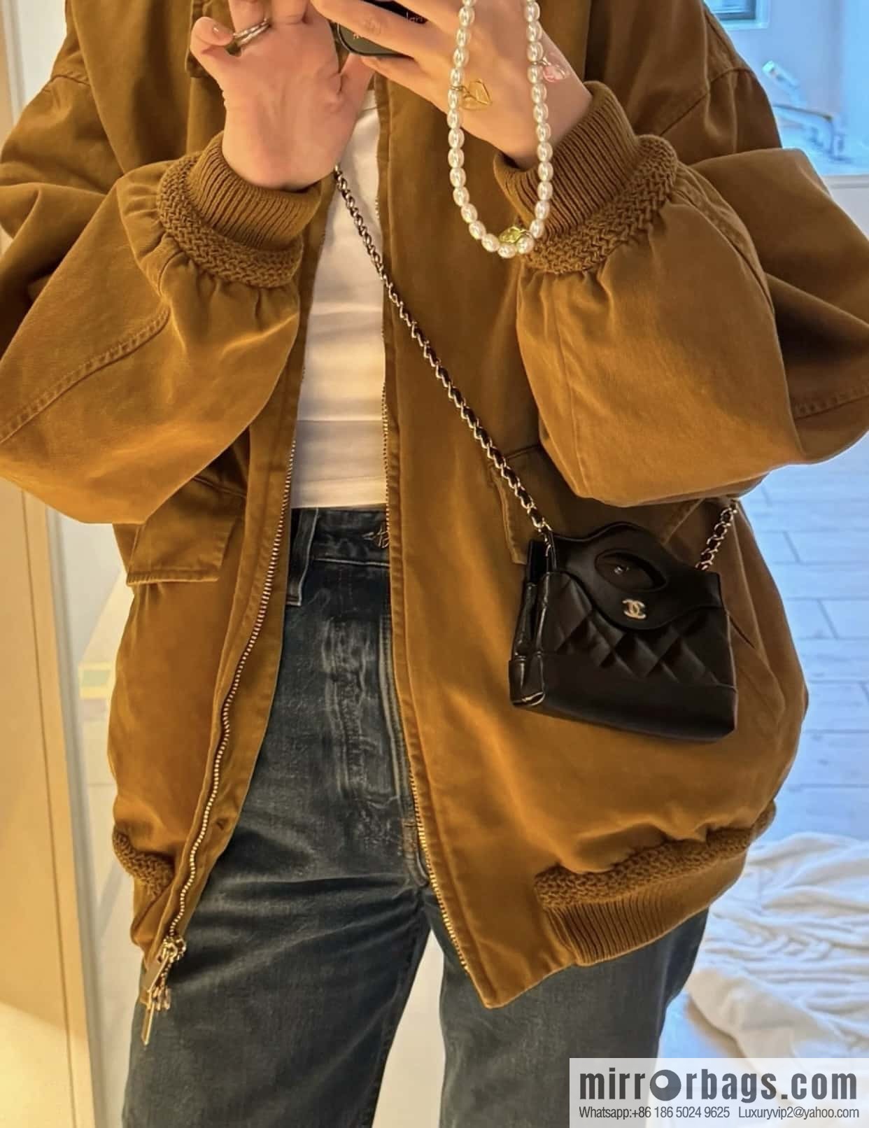 CHANEL 24S spring and summer series, super mini waste bag AP3875 black