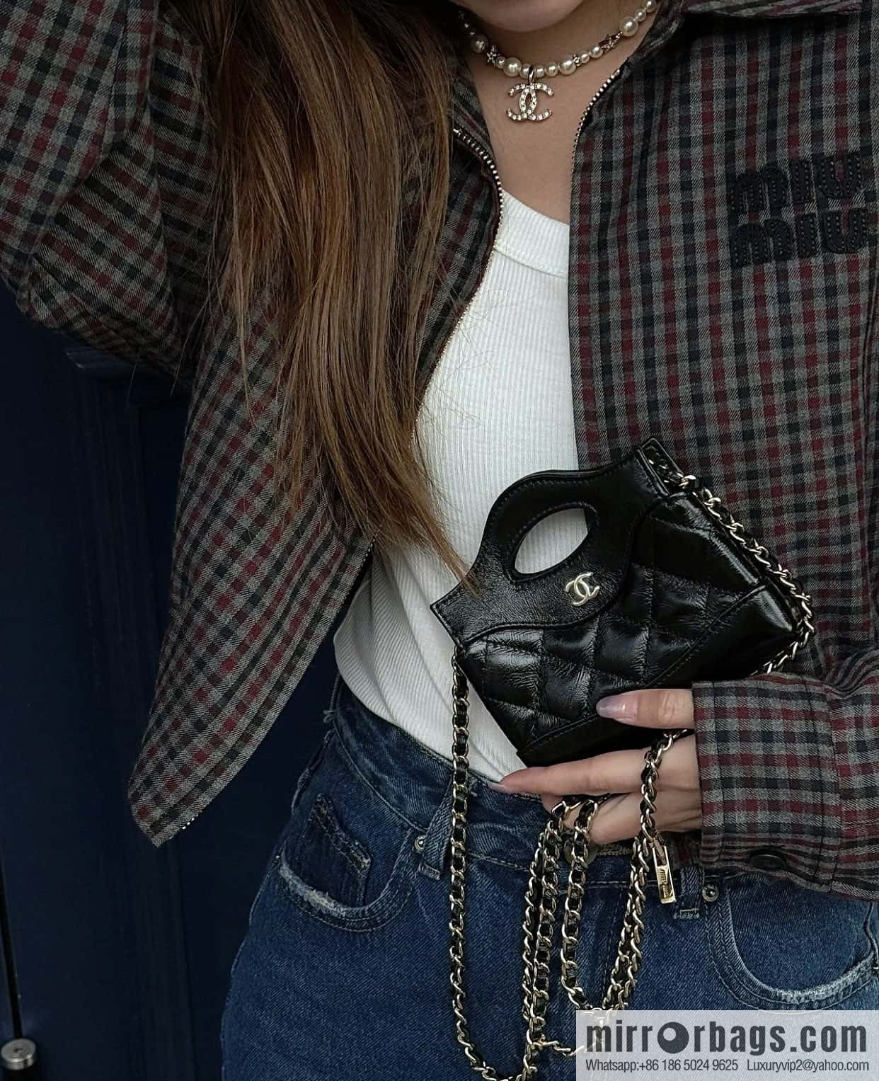 CHANEL 24S spring and summer series, super mini waste bag AP3875 black