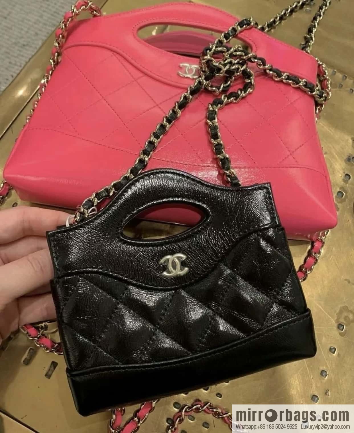 CHANEL 24S spring and summer series, super mini waste bag AP3875 black