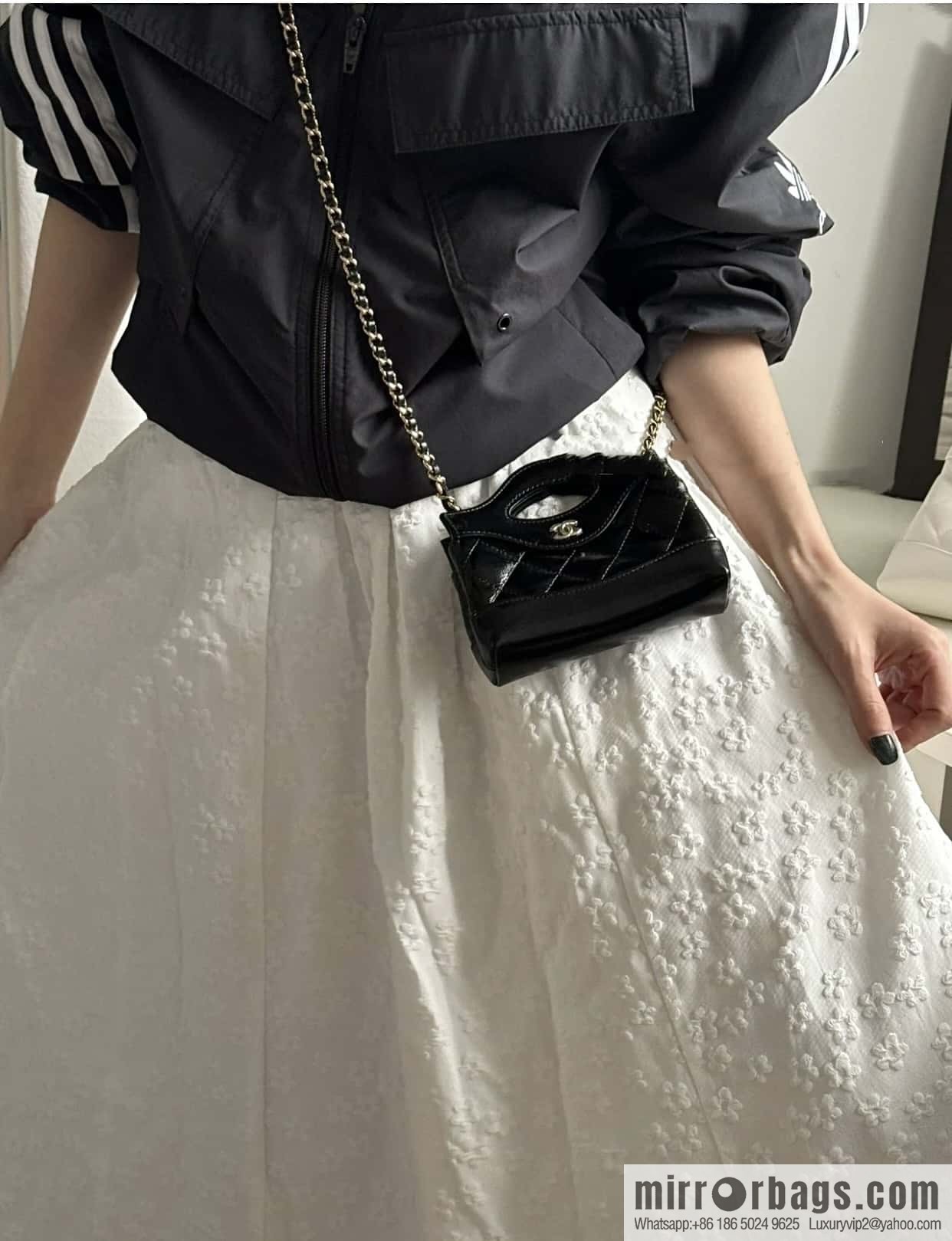 CHANEL 24S spring and summer series, super mini waste bag AP3875 black