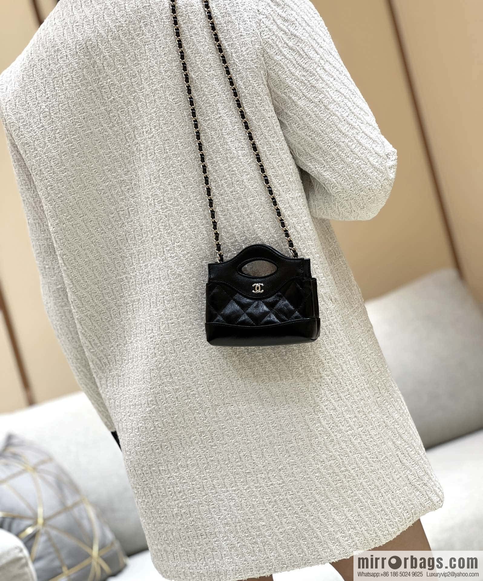 CHANEL 24S spring and summer series, super mini waste bag AP3875 black