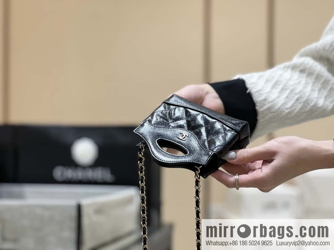 CHANEL 24S spring and summer series, super mini waste bag AP3875 black