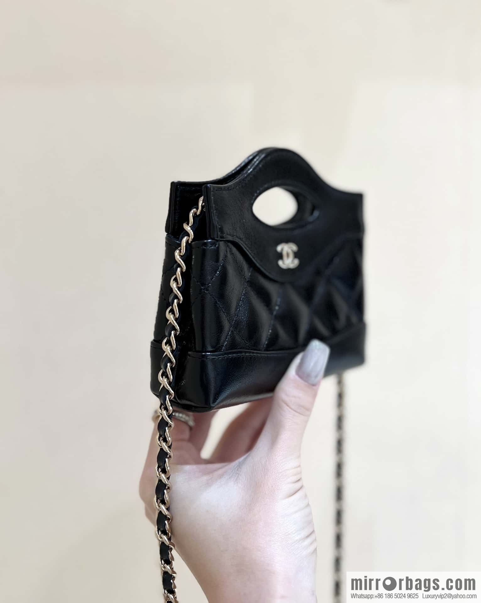 CHANEL 24S spring and summer series, super mini waste bag AP3875 black