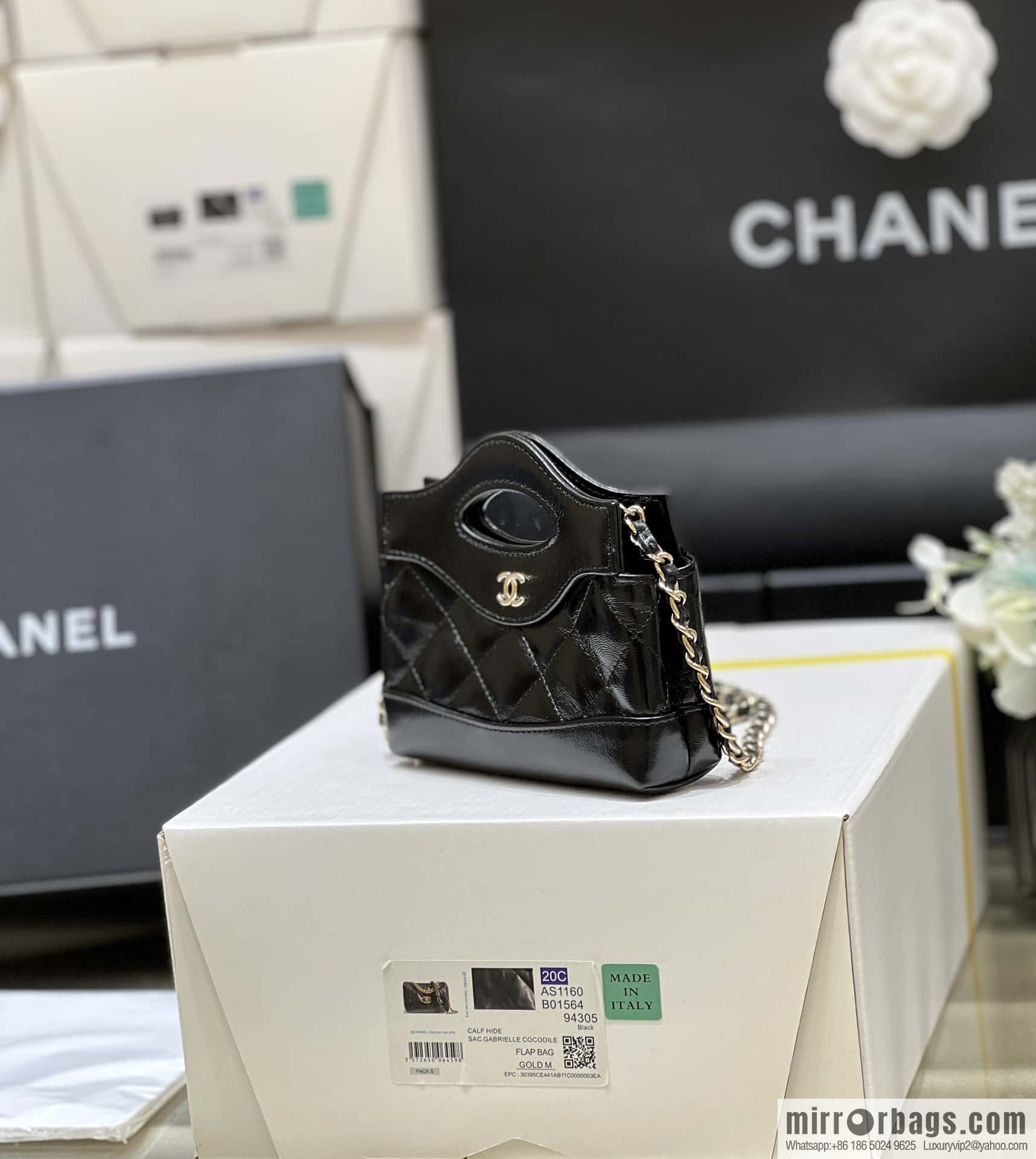 CHANEL 24S spring and summer series, super mini waste bag AP3875 black