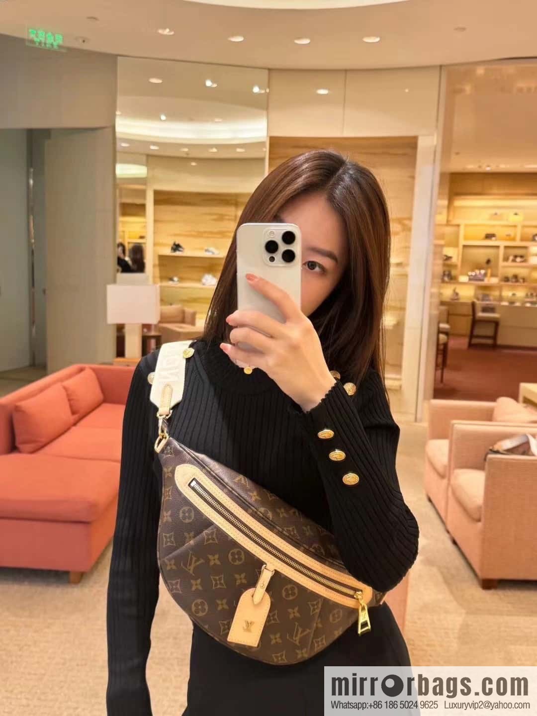 LV M46784 HIGH RISE fanny pack