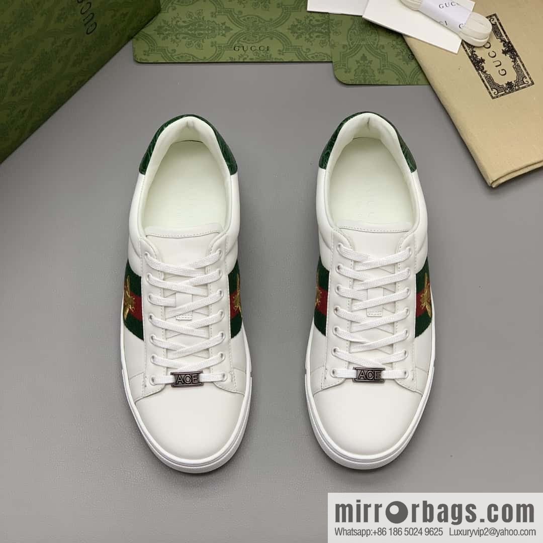 GUCCI 🔥 men's casual white shoes