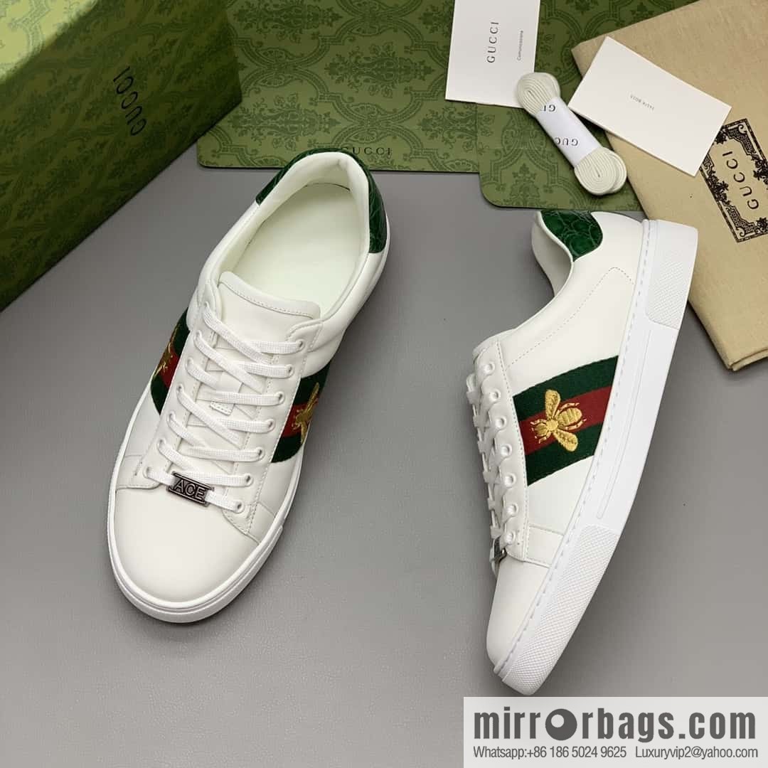 GUCCI 🔥 men's casual white shoes