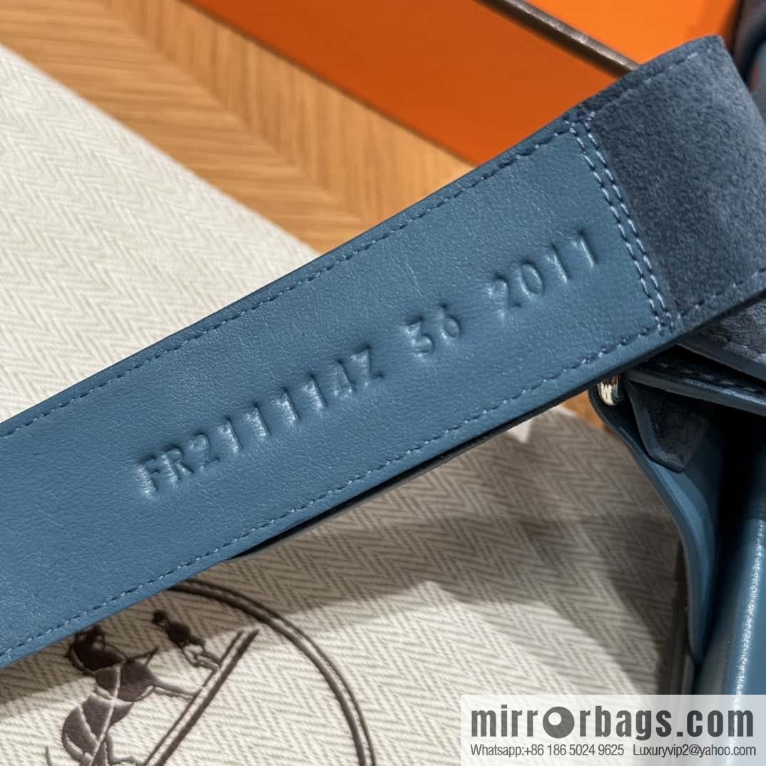 Hermès 225 CHYPRE SANDAL uncle shoes, navy blue/Purplish blue
