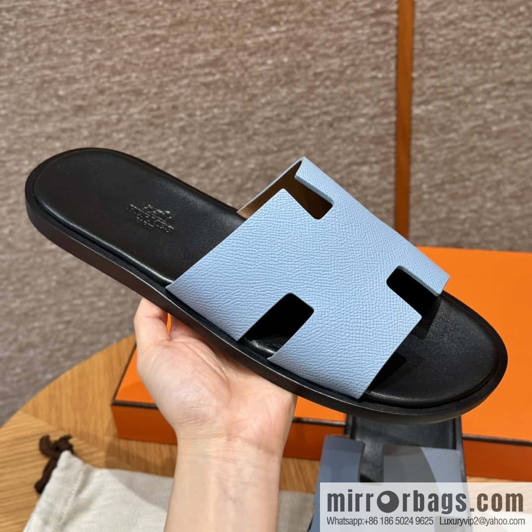 Hermès 182 Men's slippers Candy Blue/7N/Celeste