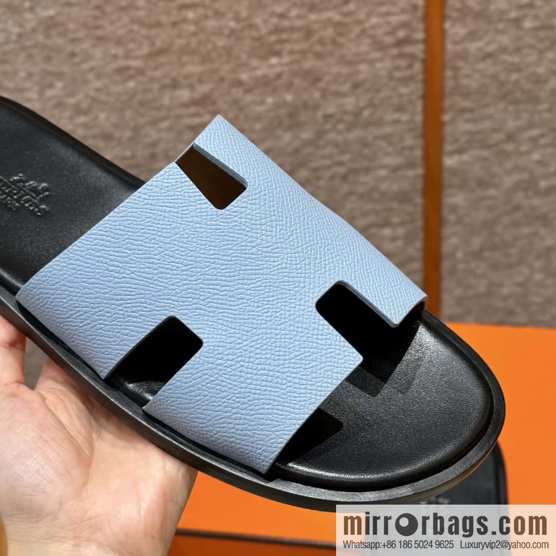 Hermès 182 Men's slippers Candy Blue/7N/Celeste