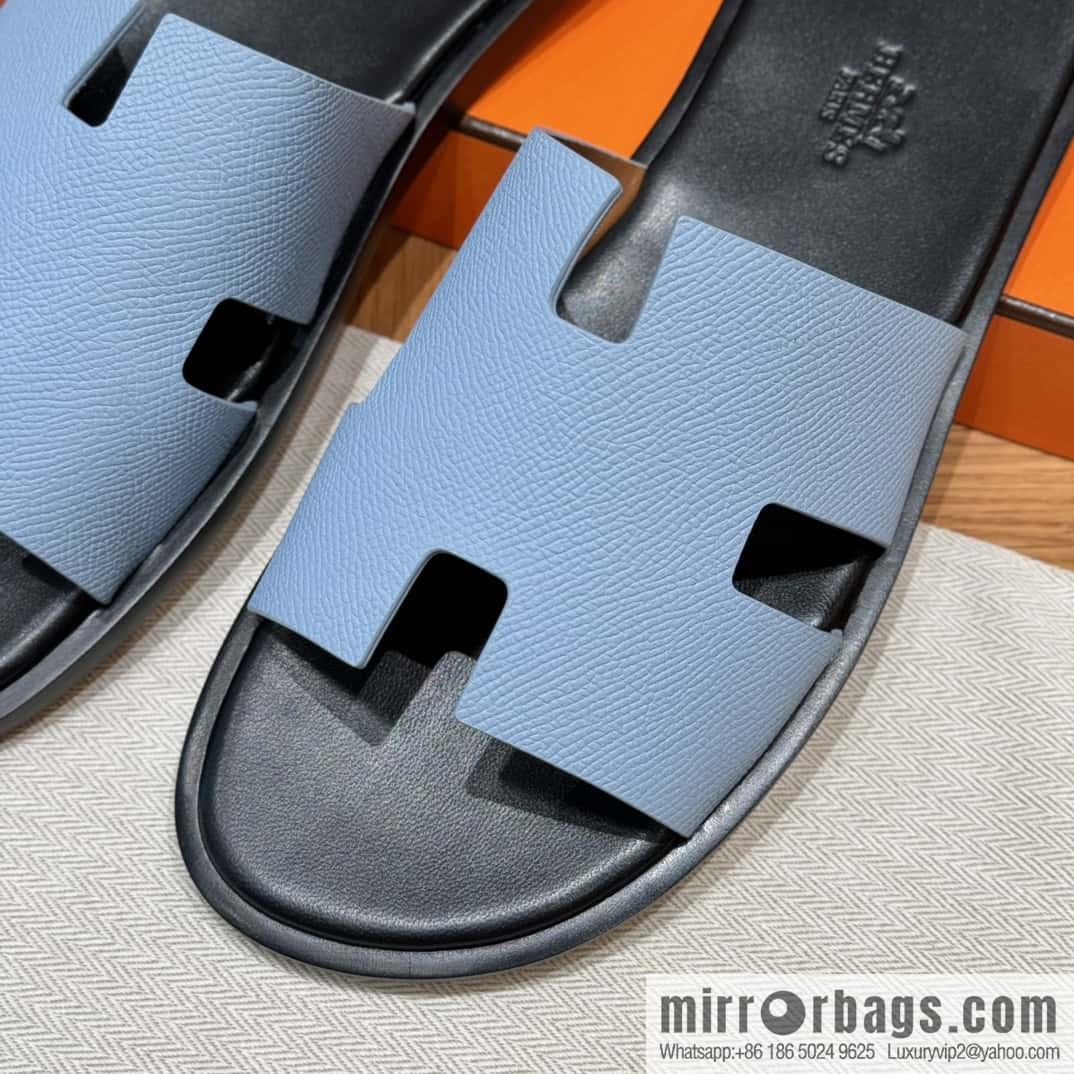Hermès 182 Men's slippers Candy Blue/7N/Celeste
