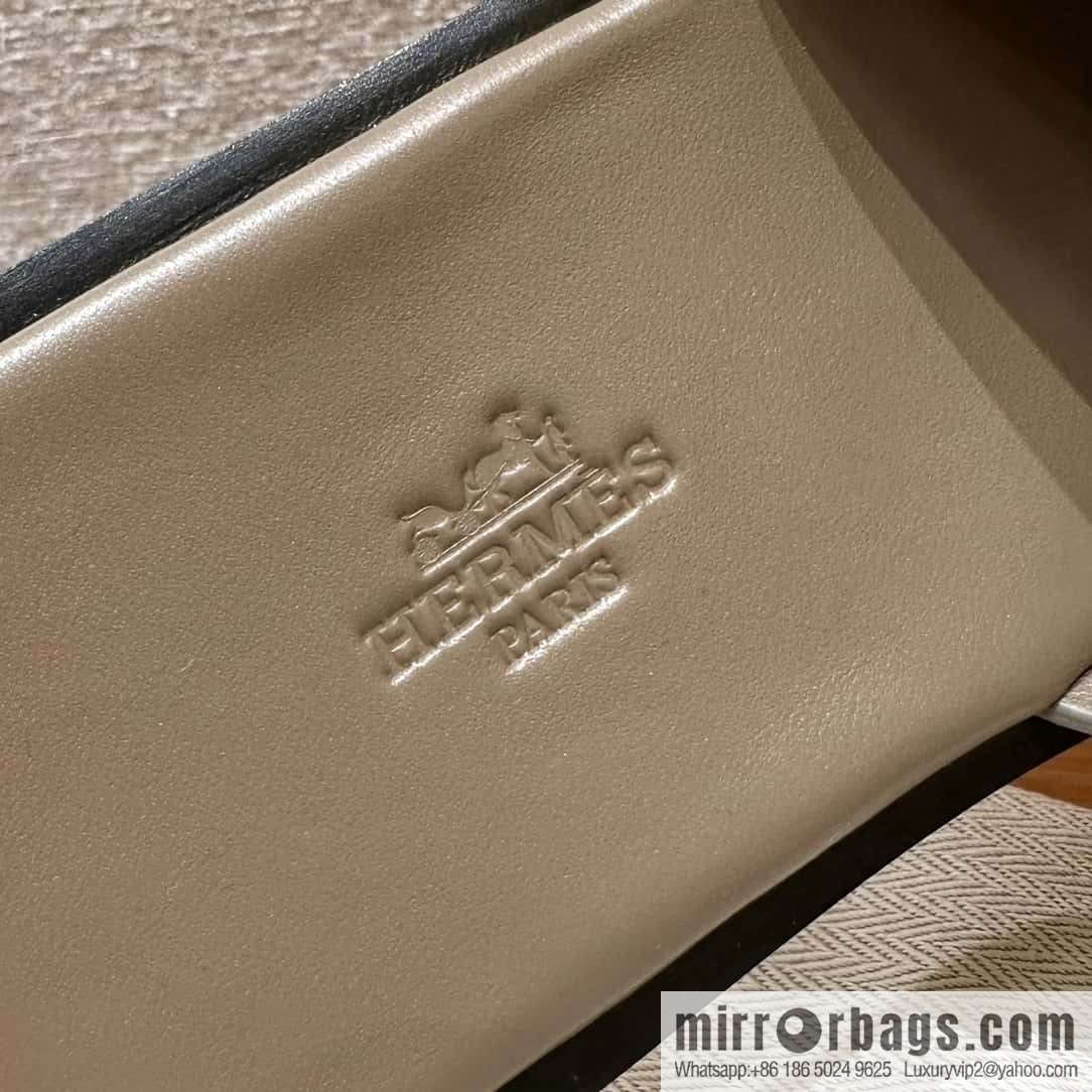 Hermès 182 Men's slippers Lizard primary color /Himalaya🦎