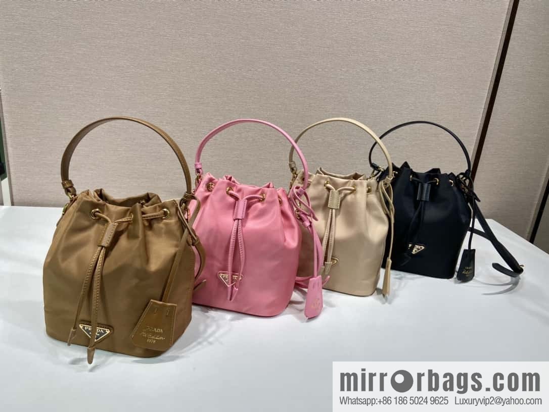PRADA 🎉 new bucket bag 🎉 1BE067 upgraded version, brown