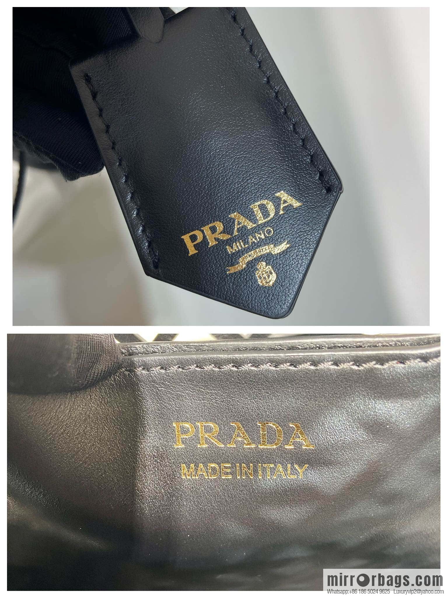 PRADA 🎉 cut-out bucket bag 🎉 1BA217 cut-out black