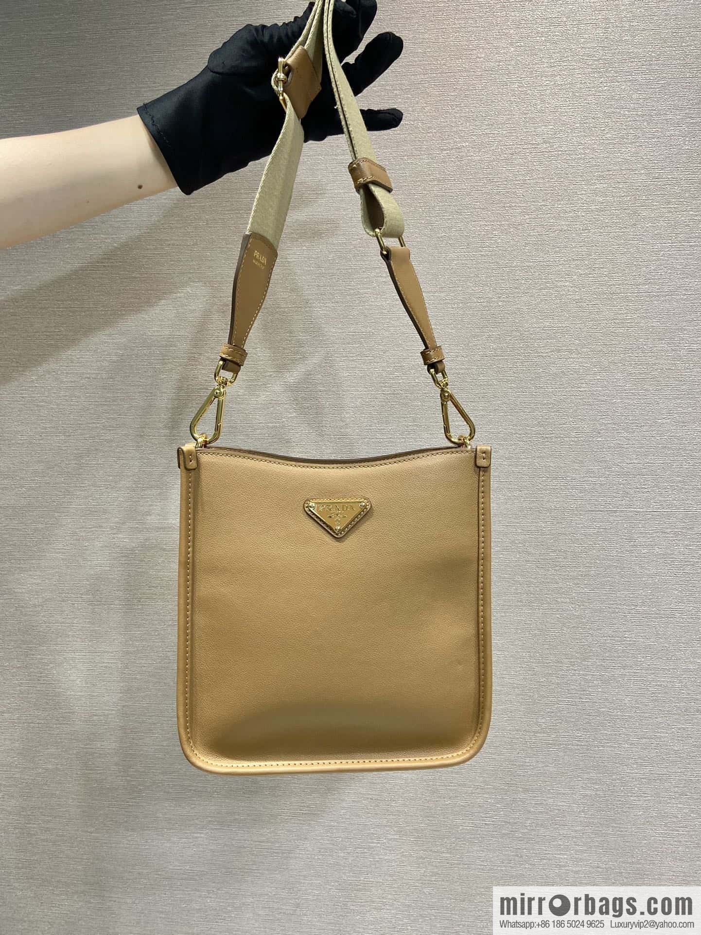 PRADA 👏 new shoulder strap bag 👏 1B H220 🎉 tote bag, brown